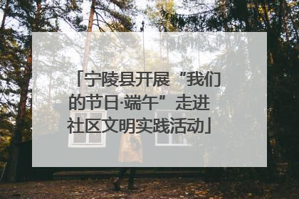 宁陵县开展“我们的节日·端午”走进社区文明实践活动