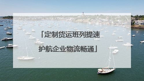 定制货运班列提速 护航企业物流畅通