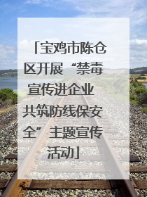 宝鸡市陈仓区开展“禁毒宣传进企业 共筑防线保安全”主题宣传活动