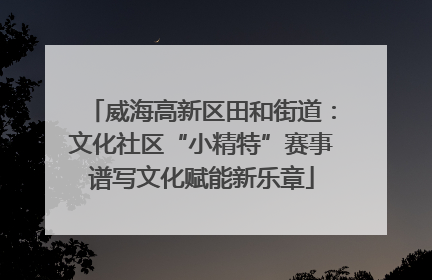 威海高新区田和街道：文化社区“小精特”赛事谱写文化赋能新乐章