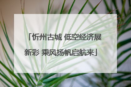 忻州古城 低空经济展新彩 乘风扬帆启航来