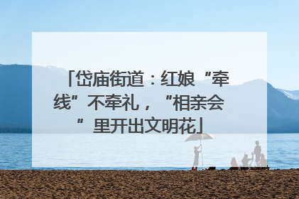 岱庙街道：红娘“牵线”不牵礼，“相亲会”里开出文明花
