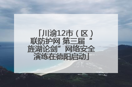 川渝12市（区）联防护网 第三届“旌湖论剑”网络安全演练在德阳启动