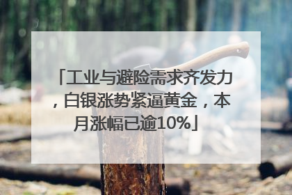 工业与避险需求齐发力，白银涨势紧逼黄金，本月涨幅已逾10%