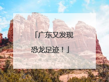 广东又发现恐龙足迹！