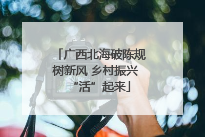 广西北海破陈规树新风 乡村振兴“活”起来