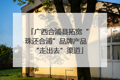 广西合浦县拓宽“珠还合浦”品牌产品“走出去”渠道