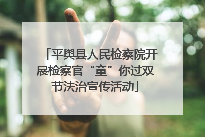 平舆县人民检察院开展检察官“童”你过双节法治宣传活动