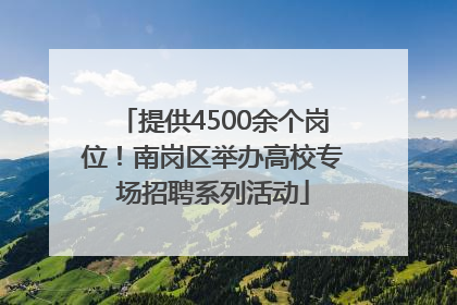 提供4500余个岗位！南岗区举办高校专场招聘系列活动