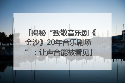 揭秘“致敬音乐剧《金沙》20年音乐剧场”：让声音能被看见