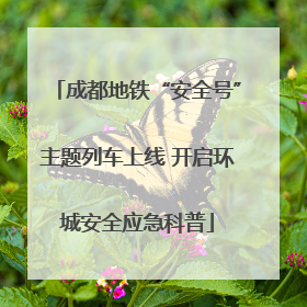 成都地铁“安全号”主题列车上线 开启环城安全应急科普