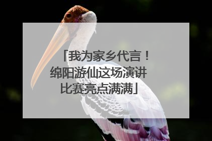 我为家乡代言！绵阳游仙这场演讲比赛亮点满满