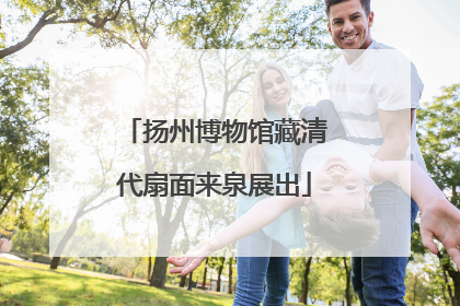 扬州博物馆藏清代扇面来泉展出