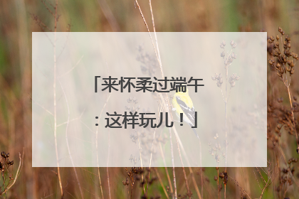 来怀柔过端午：这样玩儿！