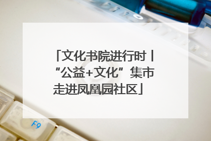 文化书院进行时丨“公益+文化”集市走进凤凰园社区
