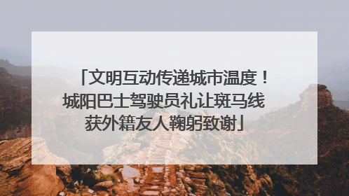 文明互动传递城市温度！城阳巴士驾驶员礼让斑马线获外籍友人鞠躬致谢