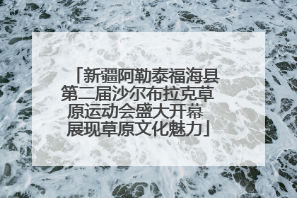 新疆阿勒泰福海县第二届沙尔布拉克草原运动会盛大开幕 展现草原文化魅力
