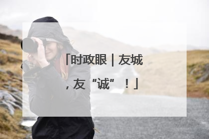 时政眼｜友城，友“诚”！