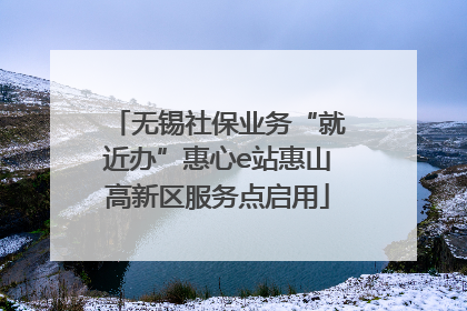 无锡社保业务“就近办”惠心e站惠山高新区服务点启用
