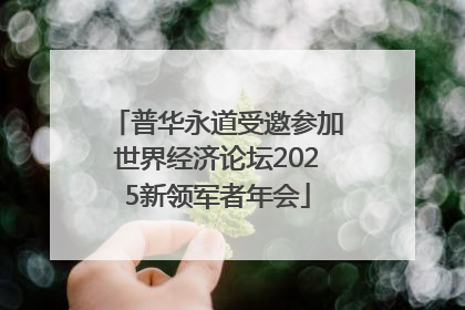 普华永道受邀参加世界经济论坛2025新领军者年会