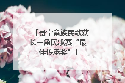 景宁畲族民歌获长三角民歌赛“最佳传承奖”
