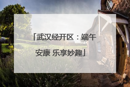 武汉经开区：端午安康 乐享妙趣