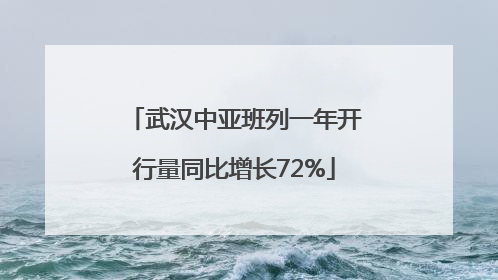 武汉中亚班列一年开行量同比增长72%