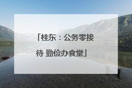 桂东：公务零接待 勤俭办食堂