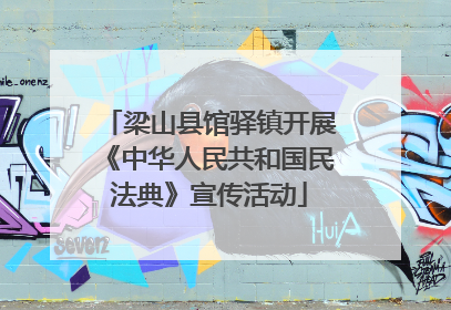梁山县馆驿镇开展《中华人民共和国民法典》宣传活动