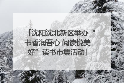 沈阳沈北新区举办“书香润吾心 阅读悦美好”读书市集活动