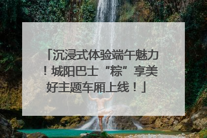 沉浸式体验端午魅力！城阳巴士“粽”享美好主题车厢上线！