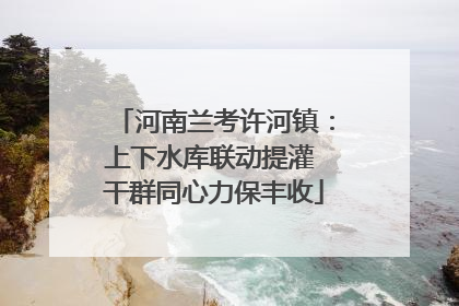 河南兰考许河镇：上下水库联动提灌 干群同心力保丰收