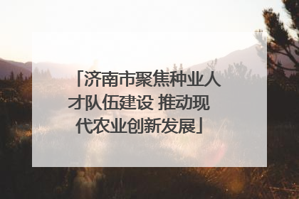 济南市聚焦种业人才队伍建设 推动现代农业创新发展
