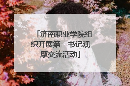 济南职业学院组织开展第一书记观摩交流活动