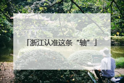 浙江认准这条“轴”