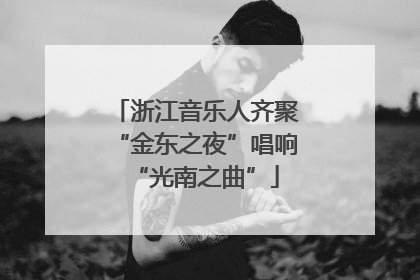 浙江音乐人齐聚“金东之夜”唱响“光南之曲”