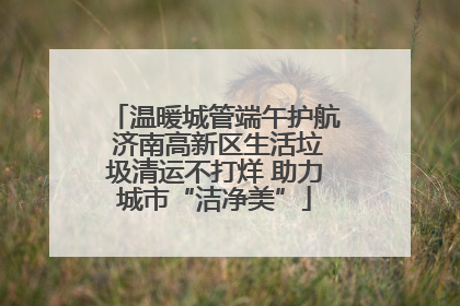 温暖城管端午护航 济南高新区生活垃圾清运不打烊 助力城市“洁净美”