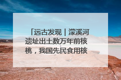 远古发现｜濛溪河遗址出土数万年前核桃，我国先民食用核桃历史大幅提前