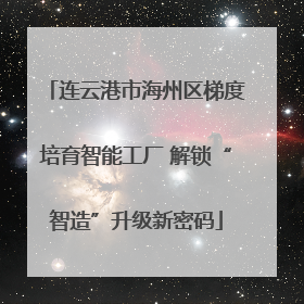 连云港市海州区梯度培育智能工厂 解锁“智造”升级新密码
