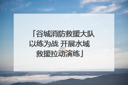 谷城消防救援大队以练为战 开展水域救援拉动演练