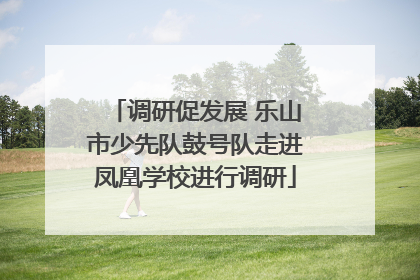 调研促发展 乐山市少先队鼓号队走进凤凰学校进行调研