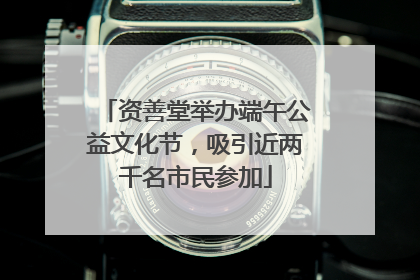 资善堂举办端午公益文化节，吸引近两千名市民参加