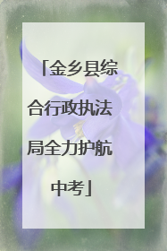 金乡县综合行政执法局全力护航中考