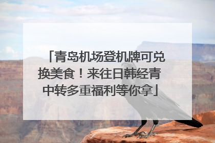 青岛机场登机牌可兑换美食！来往日韩经青中转多重福利等你拿