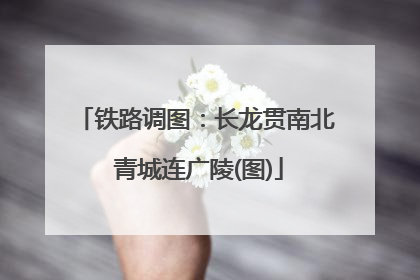 铁路调图：长龙贯南北 青城连广陵(图)