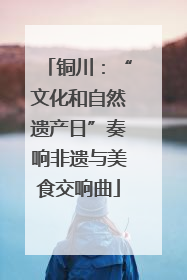 铜川：“文化和自然遗产日”奏响非遗与美食交响曲