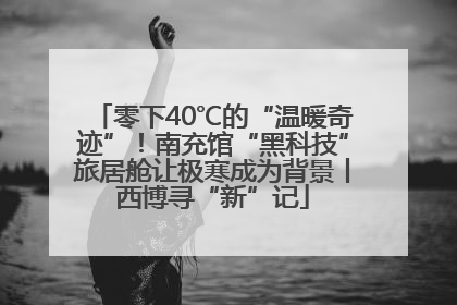 零下40℃的“温暖奇迹”！南充馆“黑科技”旅居舱让极寒成为背景丨西博寻“新”记