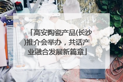 高安陶瓷产品(长沙)推介会举办，共话产业融合发展新篇章