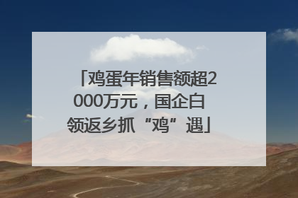 鸡蛋年销售额超2000万元，国企白领返乡抓“鸡”遇