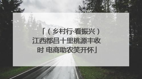 （乡村行·看振兴）江西都昌十里桃源丰收时 电商助农笑开怀